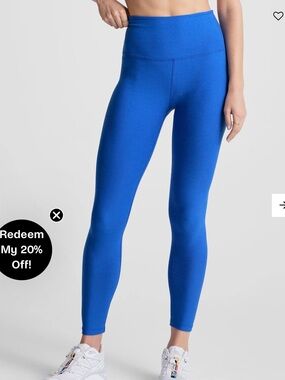 Beyond Yoga Spacedye Caught In The Midi High Waisted Legging - Royal Blue